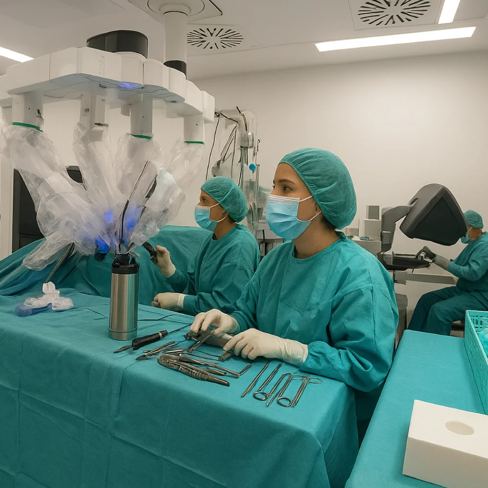 Curso de Enfermería Especializada en Cirugía Robótica: Montaje, Instrumentación y Seguridad del Paciente
