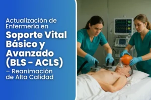Curso en Salud de Enfermería en Soporte Vital Básico y Avanzado (BLS - ACLS) - Reanimación de Alta Calidad